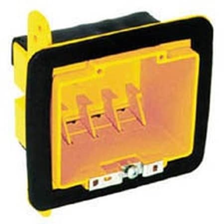 Hubbell Canada Electrical Box, Cable Box Type, 2 Gangs, Thermoplastic Resin 2022FBAR